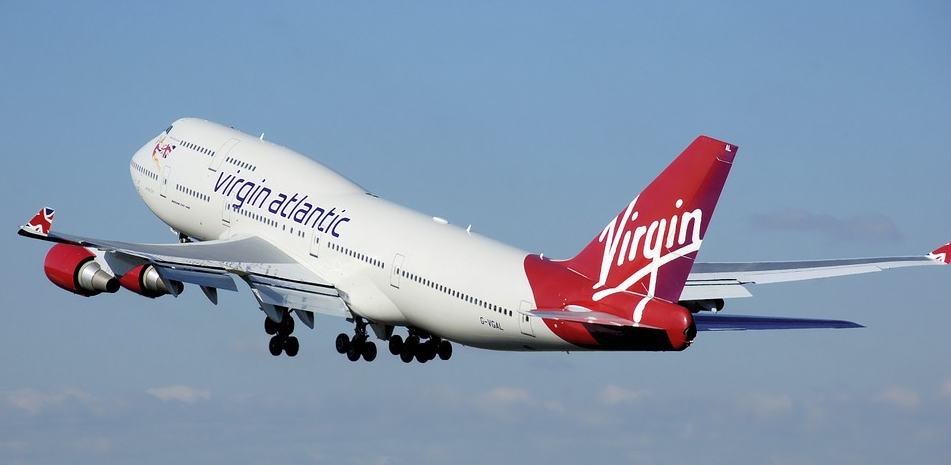 Virgin Atlantic vliegtuig volgen