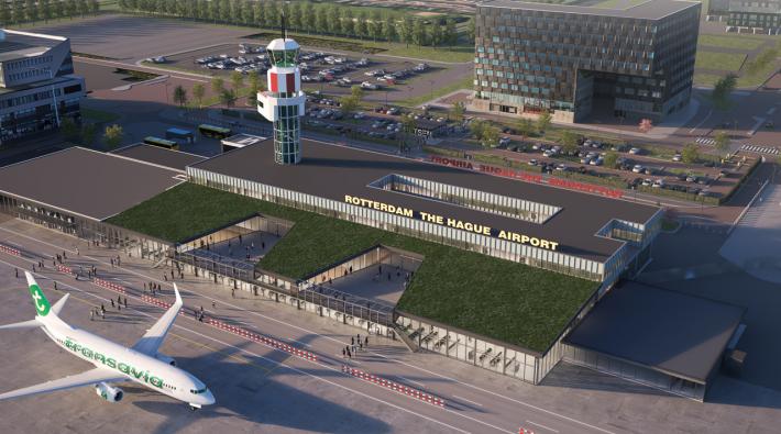 Rotterdam Airport nieuwe terminal