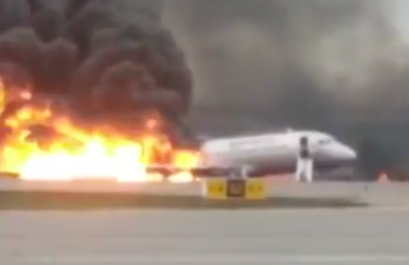 Aeroflot noodlanding crash