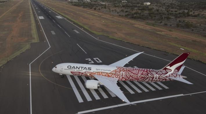 Qantas Boeing 787 Aboriginal